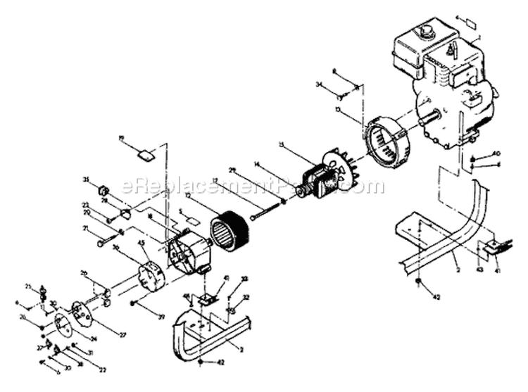 Page A Diagram and Parts List for 8983-5 S5002 Briggs and Stratton Generator
